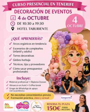 Curso de Decoración de Eventos – Santa Cruz de Tenerife | 4 de Octubre